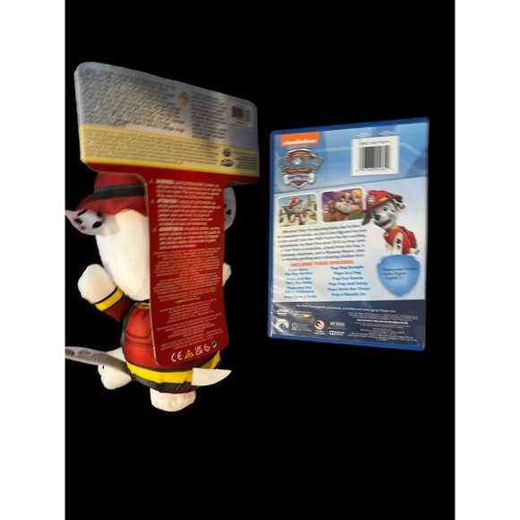 Paw Patrol Marshall Swim Huggable Plush Toy NEW + DVD Bundle Nickelodeon - Picture 2 of 7